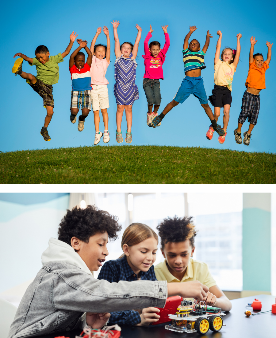 Children jumping and having fun at Creative Playzone