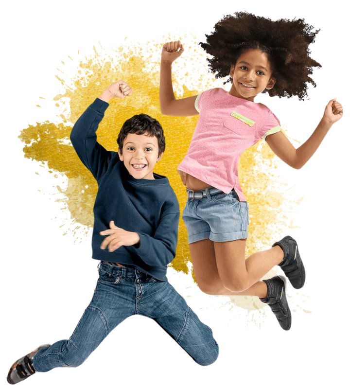 Kids playing and having fun