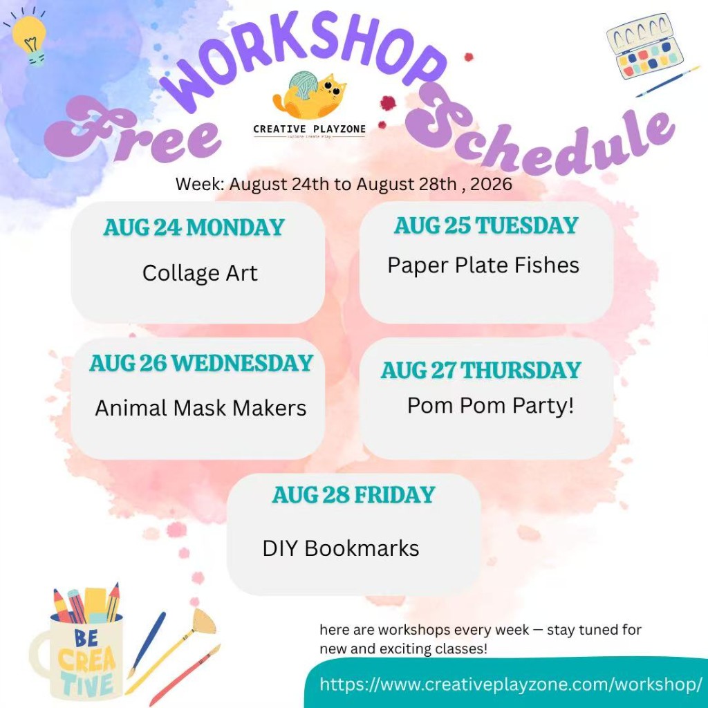 Art Workshop Poster - August 24 to August 28, 2026