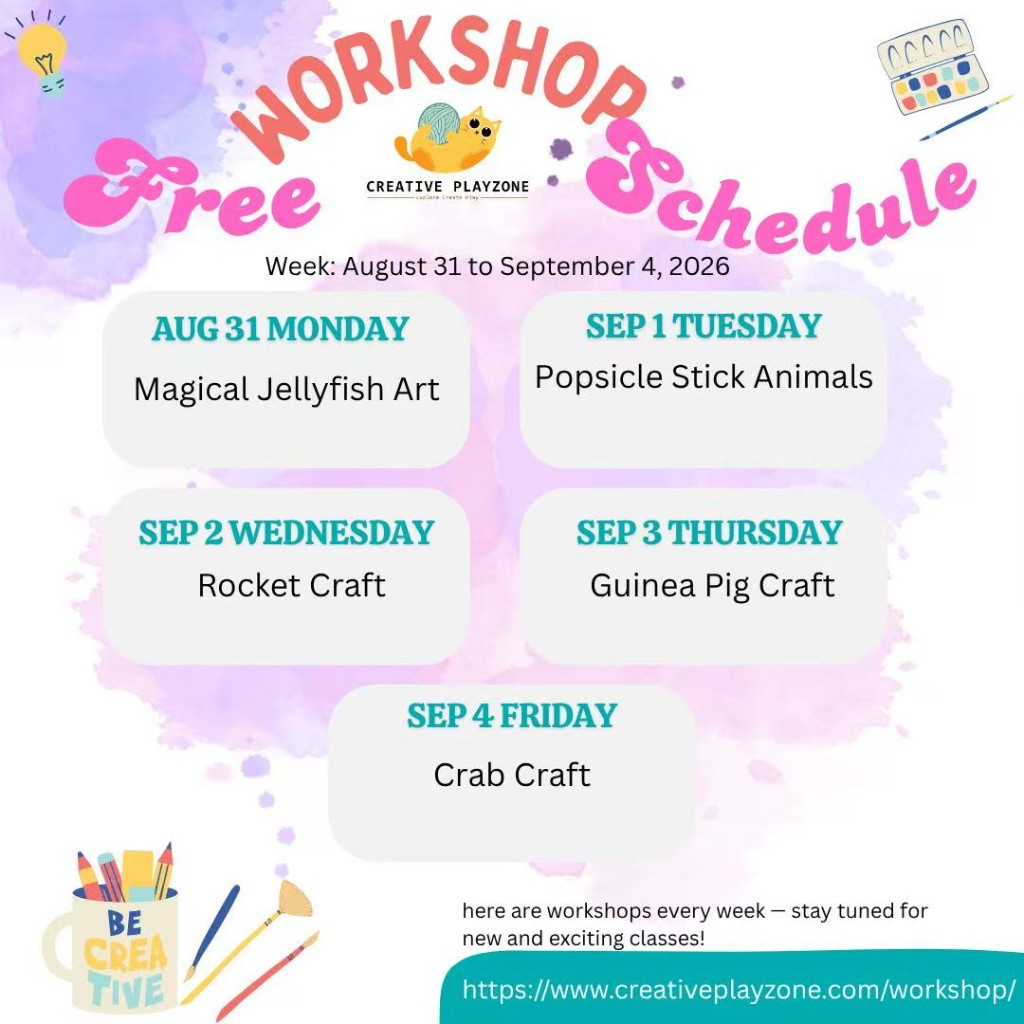 Art Workshop Poster - August 31 to September 4, 2026