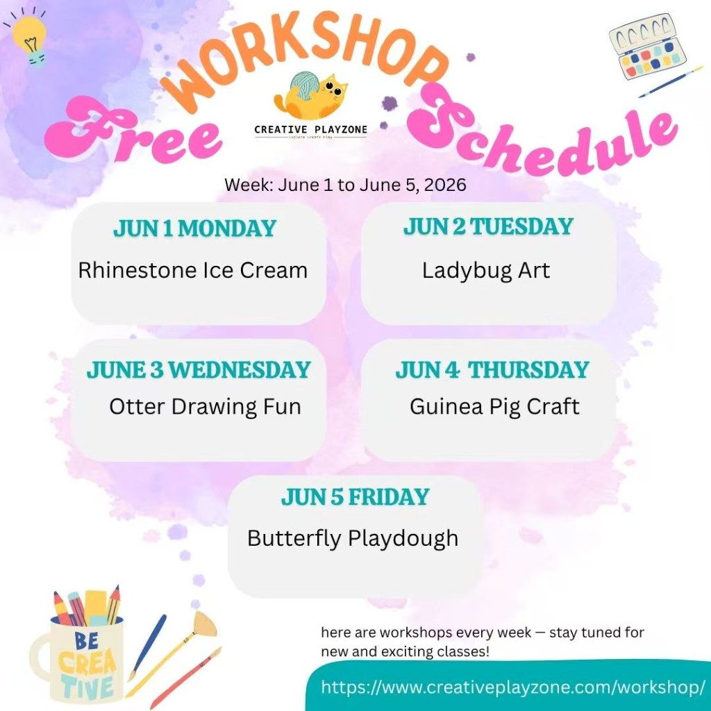 Art Workshop Poster - June 1 to June 5, 2026