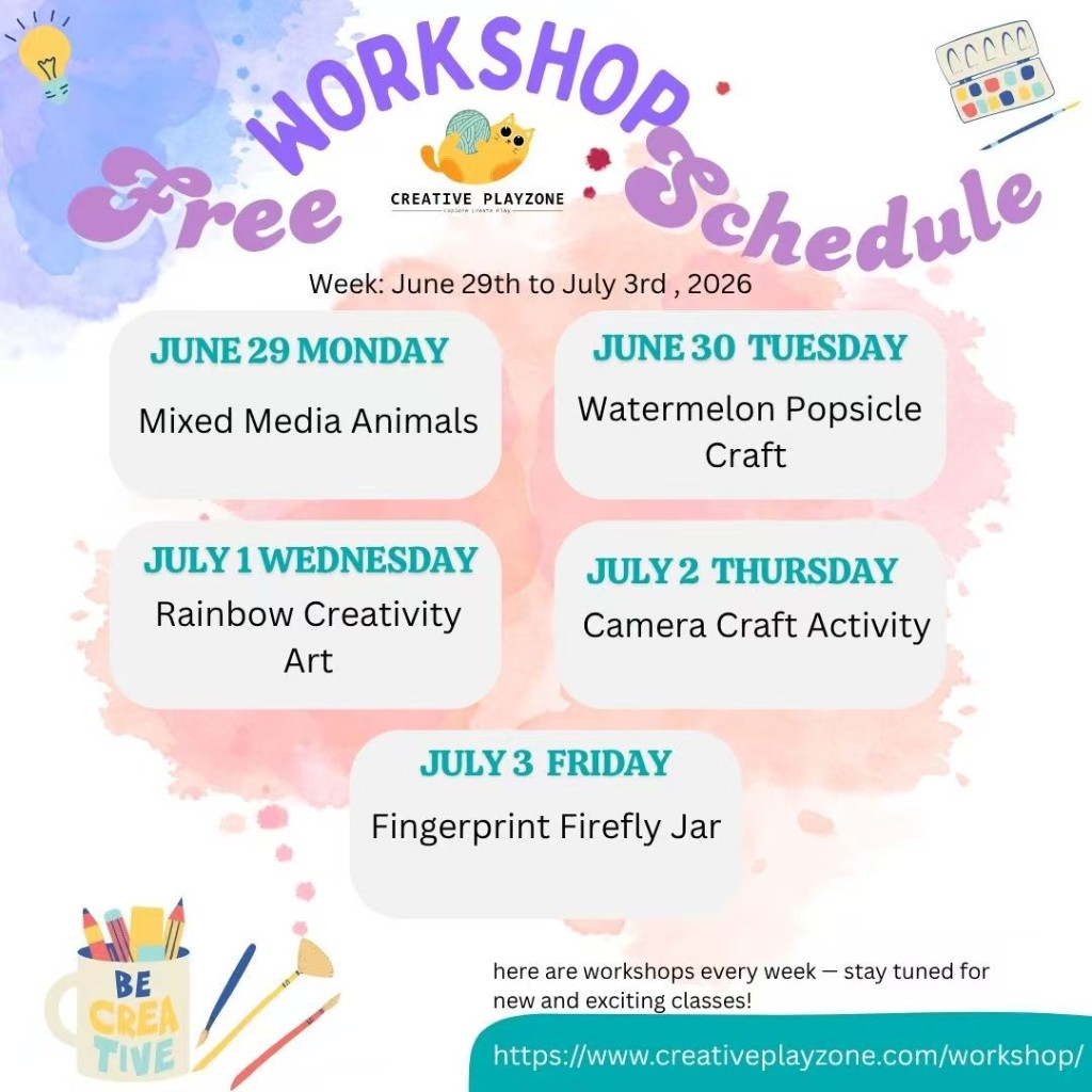 Art Workshop Poster - June 29 to July 3, 2026