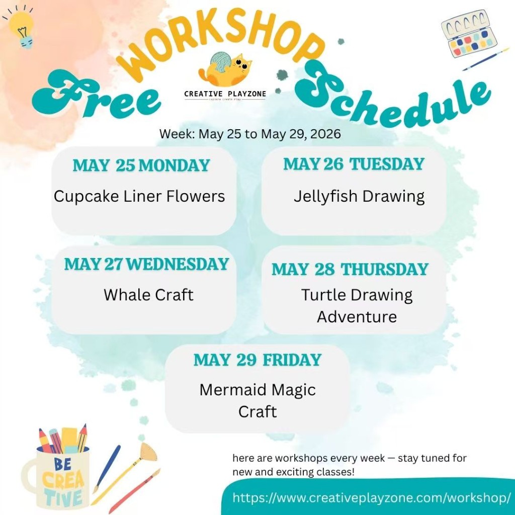 Art Workshop Poster - May 25 to May 29, 2026